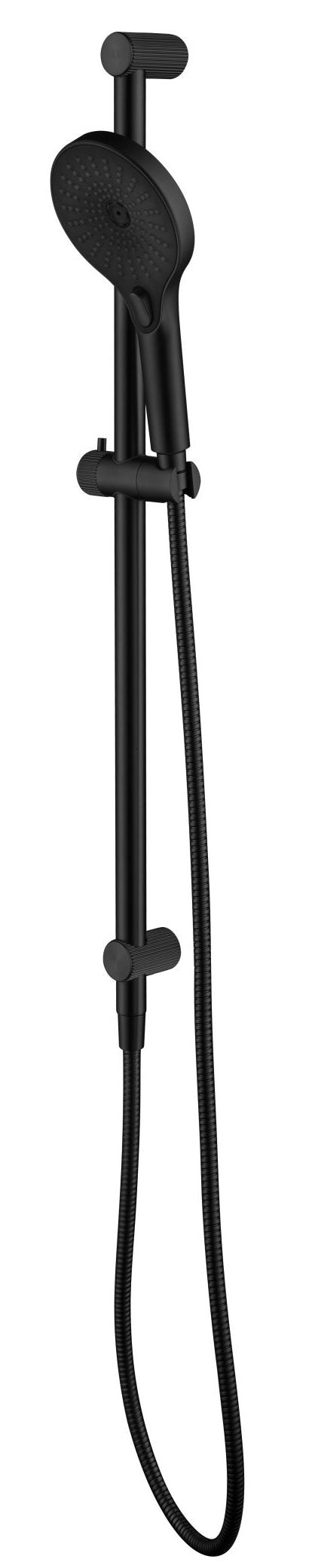 Mica Fluted Shower Rail - Inbuilt Inlet