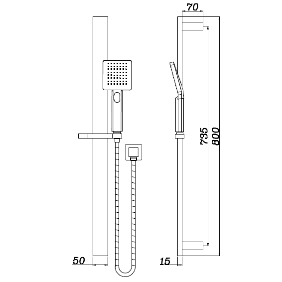 Impreza Shower Rail