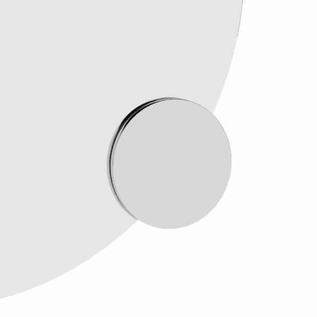 3X 140Mm Round Magnifying Mirror With Clip