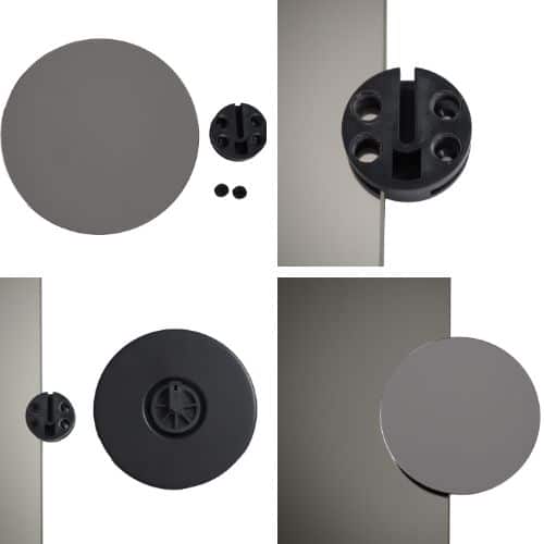 3x 140mm Round Magnifying Mirror with Clip