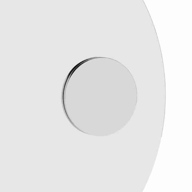3X 140Mm Round Magnifying Mirror With Magnet And 140X400Mm Metal Strip
