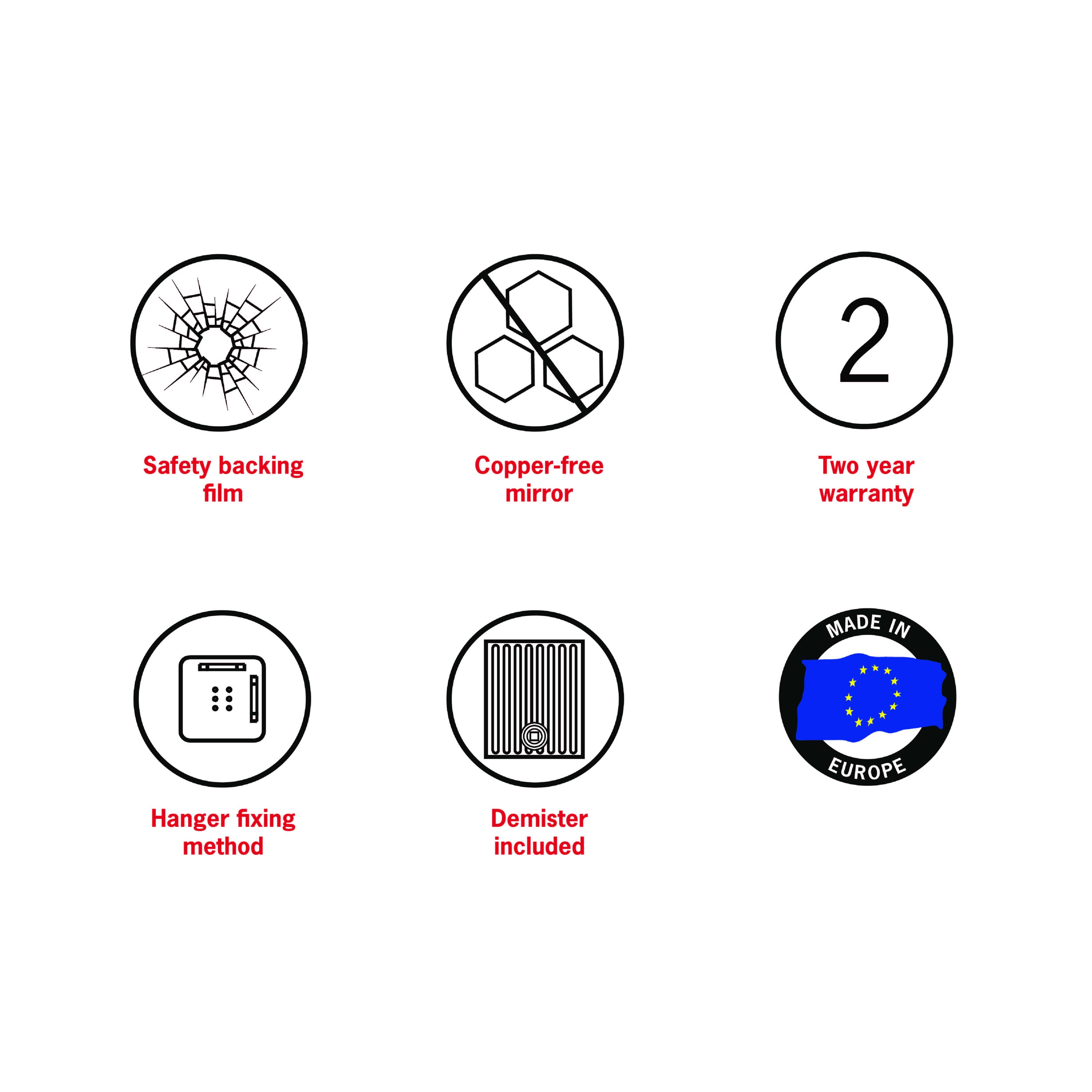 Georgia Round Gold Framed Mirror - 900mmØ