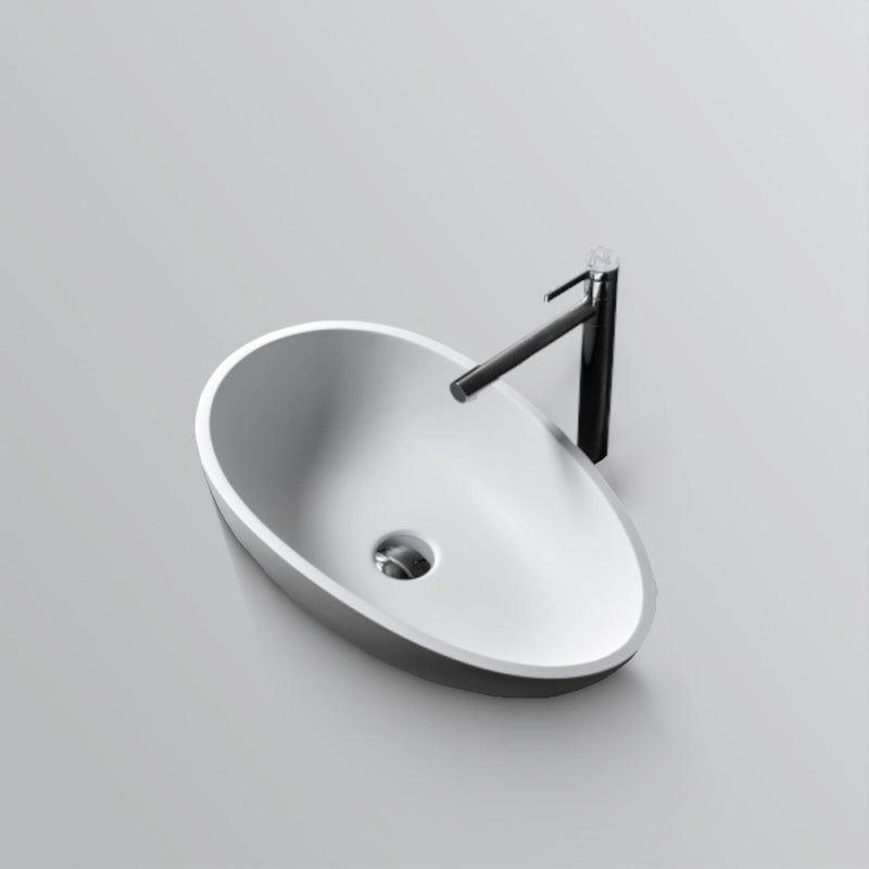 ECLIPSE Above Counter Solid Surface Basin 600mm