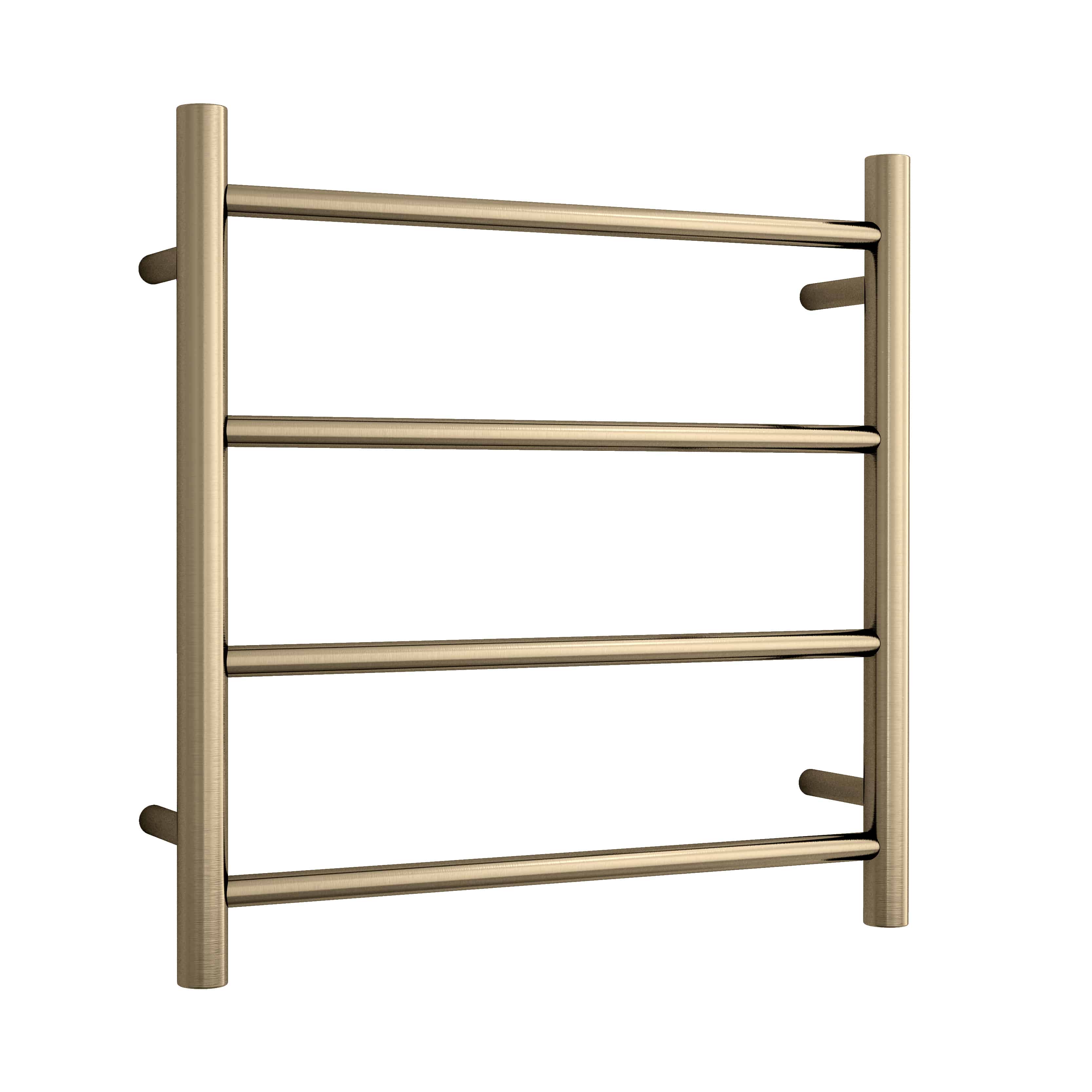 Thermorail Straight/Round 550X550X122Mm 41Watts 4 Bars - Brushed Brass