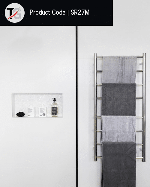 Thermorail Straight/Round 530x1120x122mm 80Watts 8 Bars