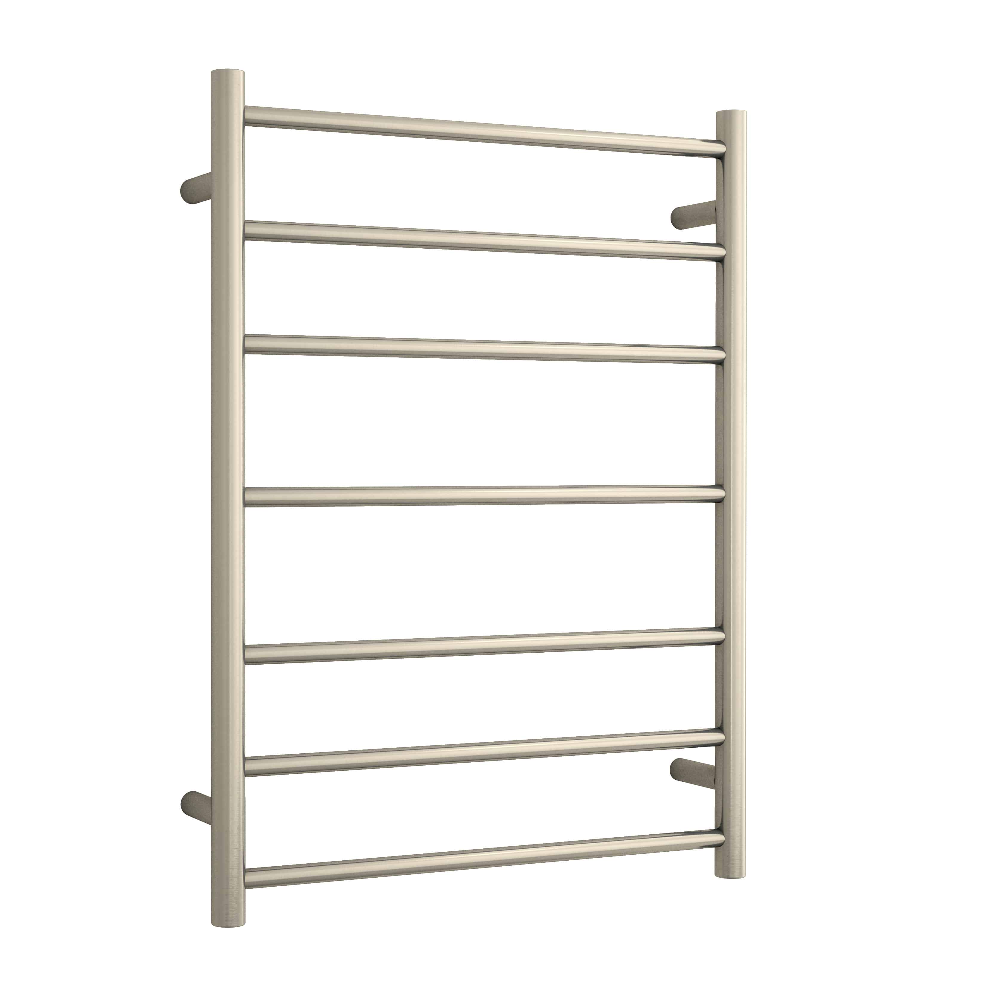 Thermorail Straight/Round 600X800X122Mm 80Watts 7 Bars - Brushed Nickel