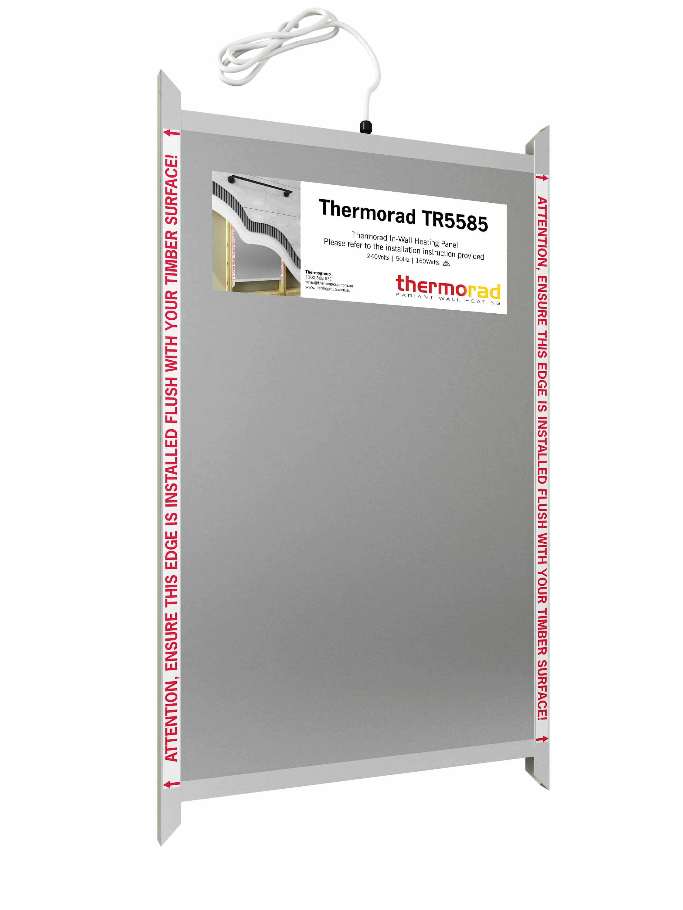 Thermorad Heated Wall Panel - 550X850Mm 160W