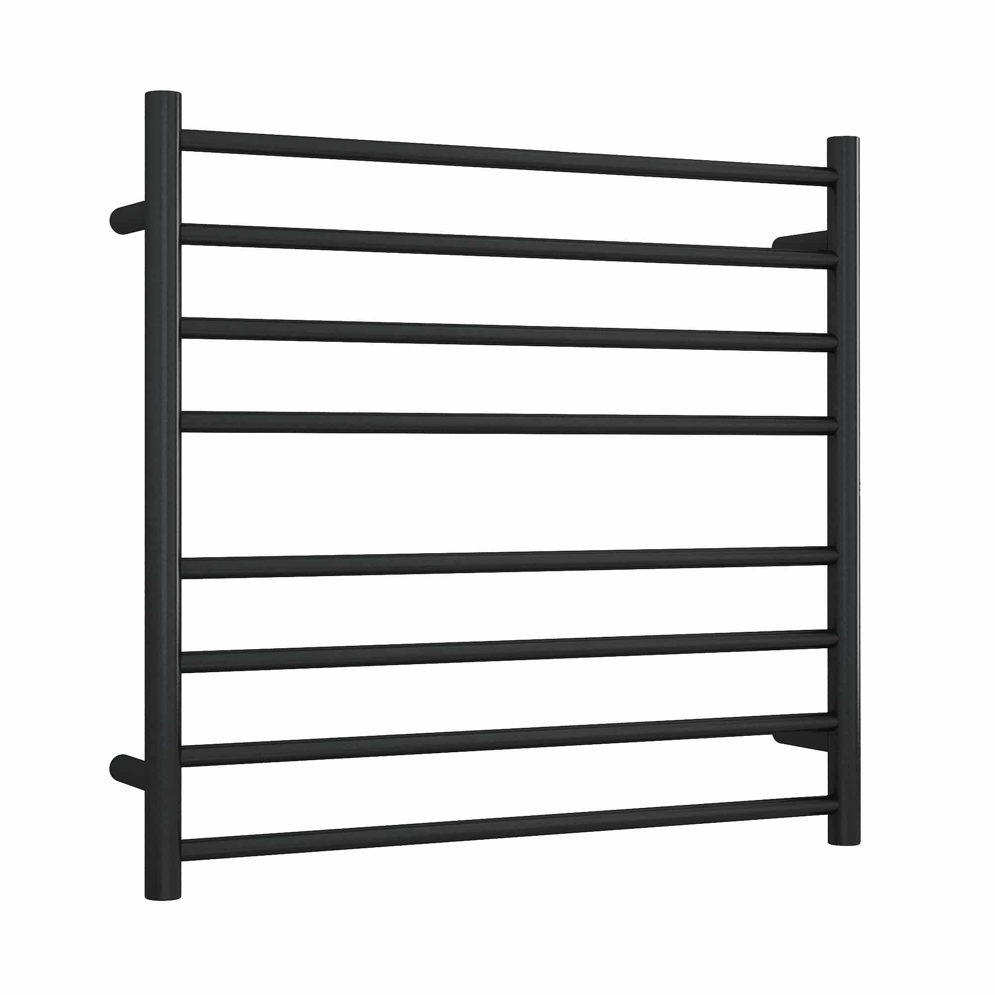 Thermorail Straight/Round 750X700X122Mm 132Watts 8 Bars - Matt Black