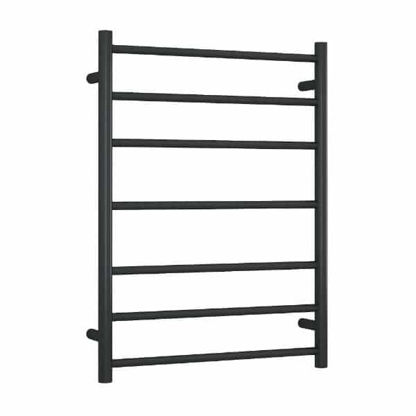 Thermorail Straight/Round 600X800X122Mm 100Watts 7 Bars - Matt Black
