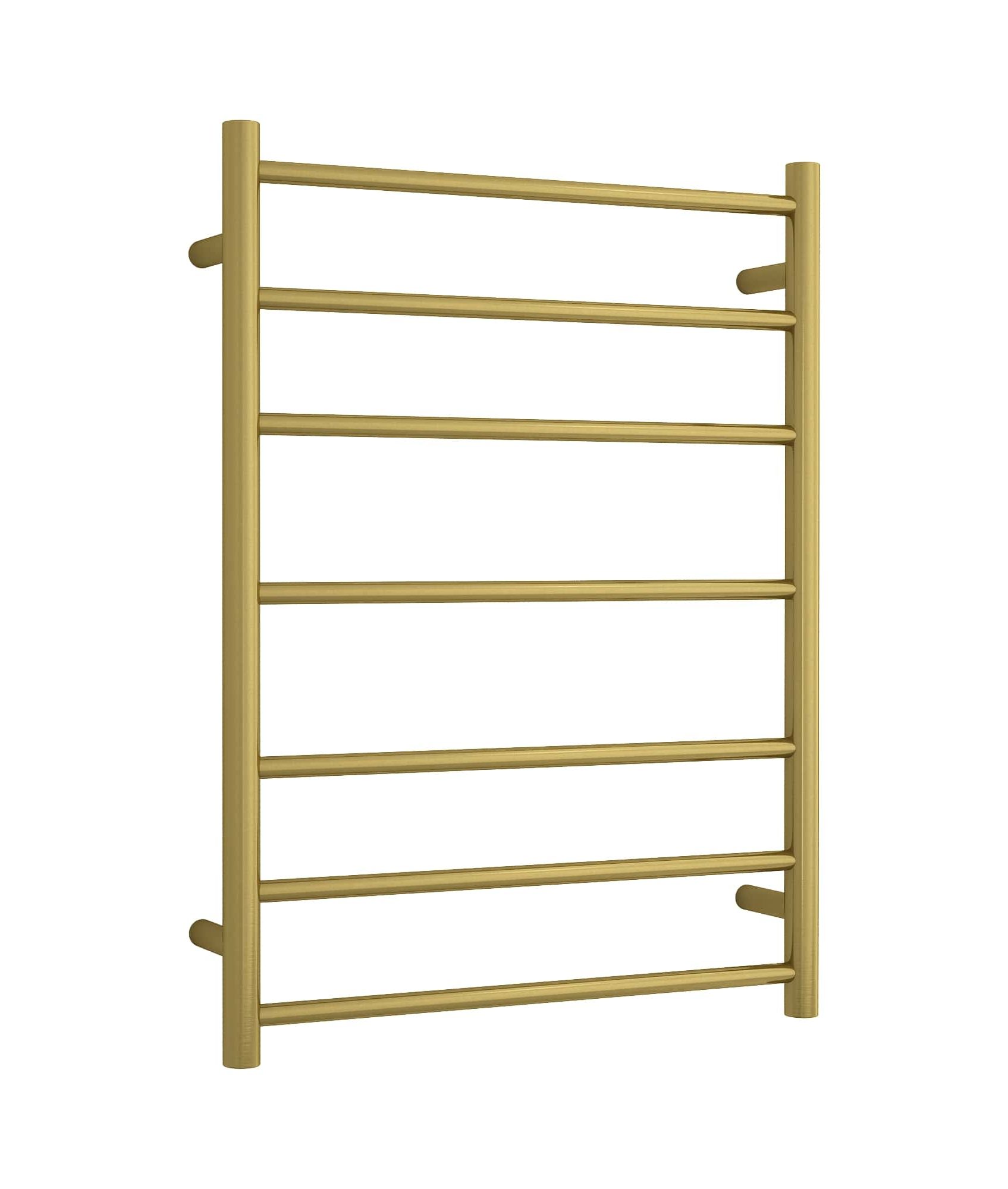 Thermorail Straight/Round 600X800X122Mm 80Watts 7 Bars - Brushed Gold