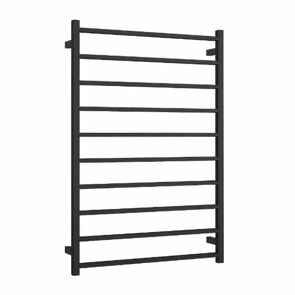 Thermorail Straight/Square 800X1160X120Mm 217Watts 10 Bars - Matt Black