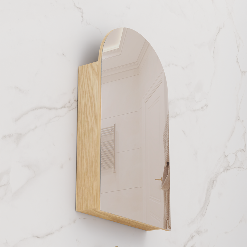 Arka Shaving Cabinet - American White Oak - 500