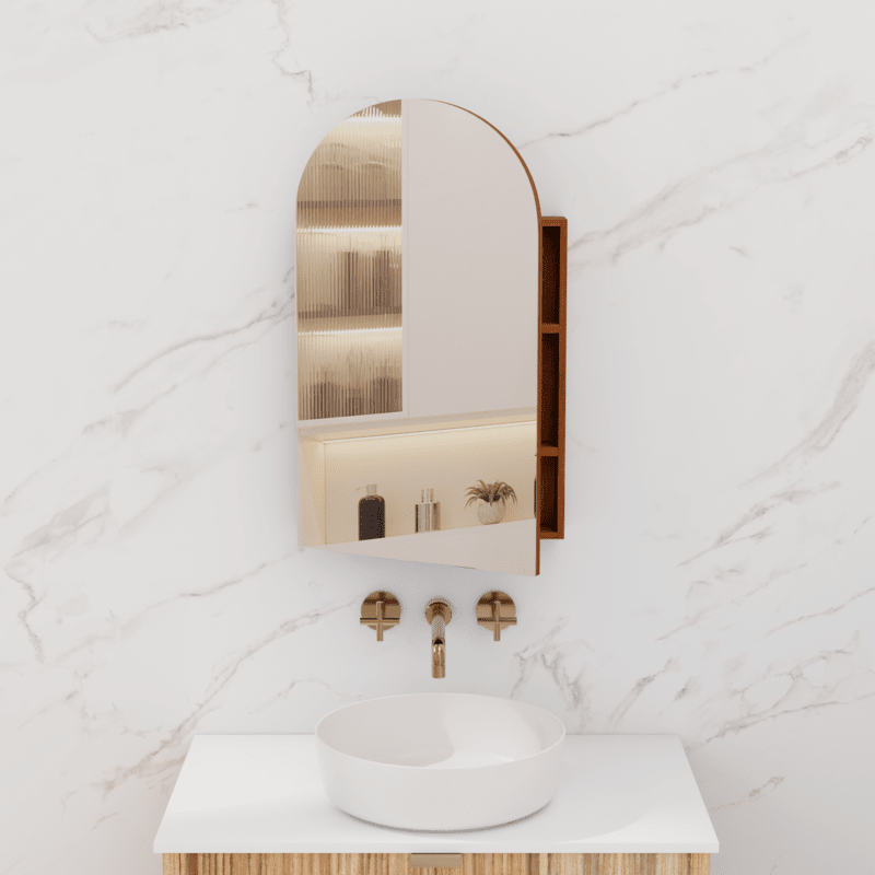 Arka Shaving Cabinet - Walnut - 500