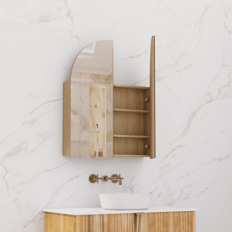Arka Shaving Cabinet - Prime Oak - 800