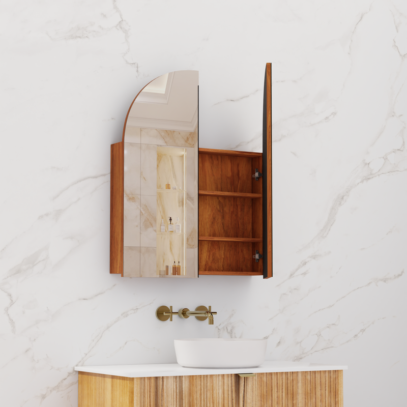Arka Shaving Cabinet - Tasmanian Blackwood - 800