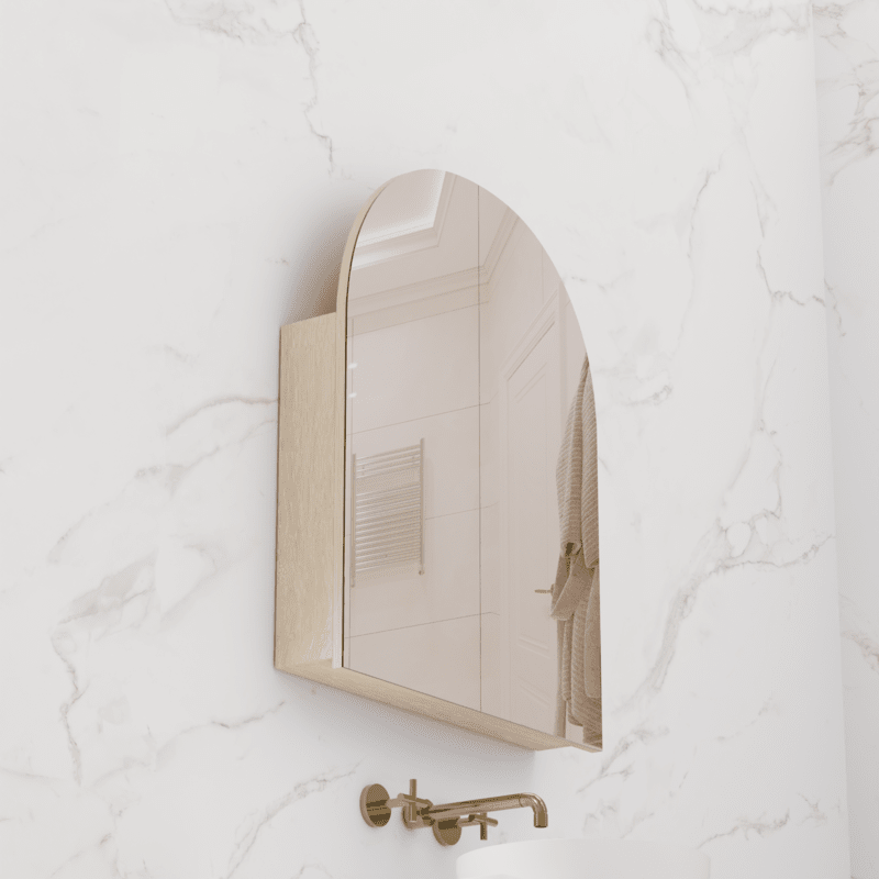 Arka Shaving Cabinet - Coastal Oak - 800