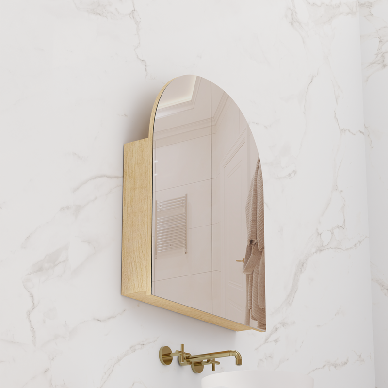 Arka Shaving Cabinet - Light Oak - 800