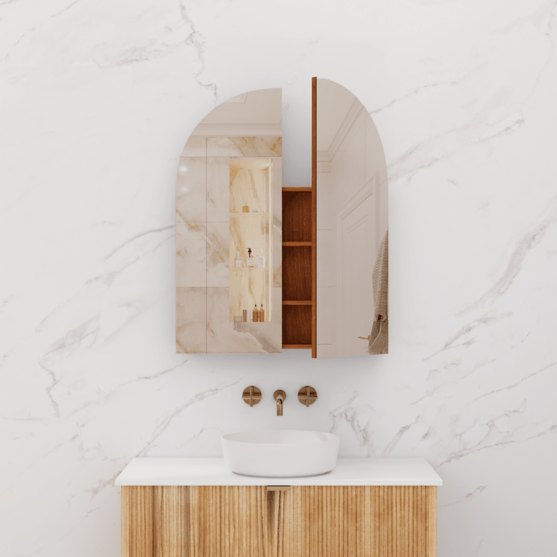 Arka Shaving Cabinet - Walnut - 800