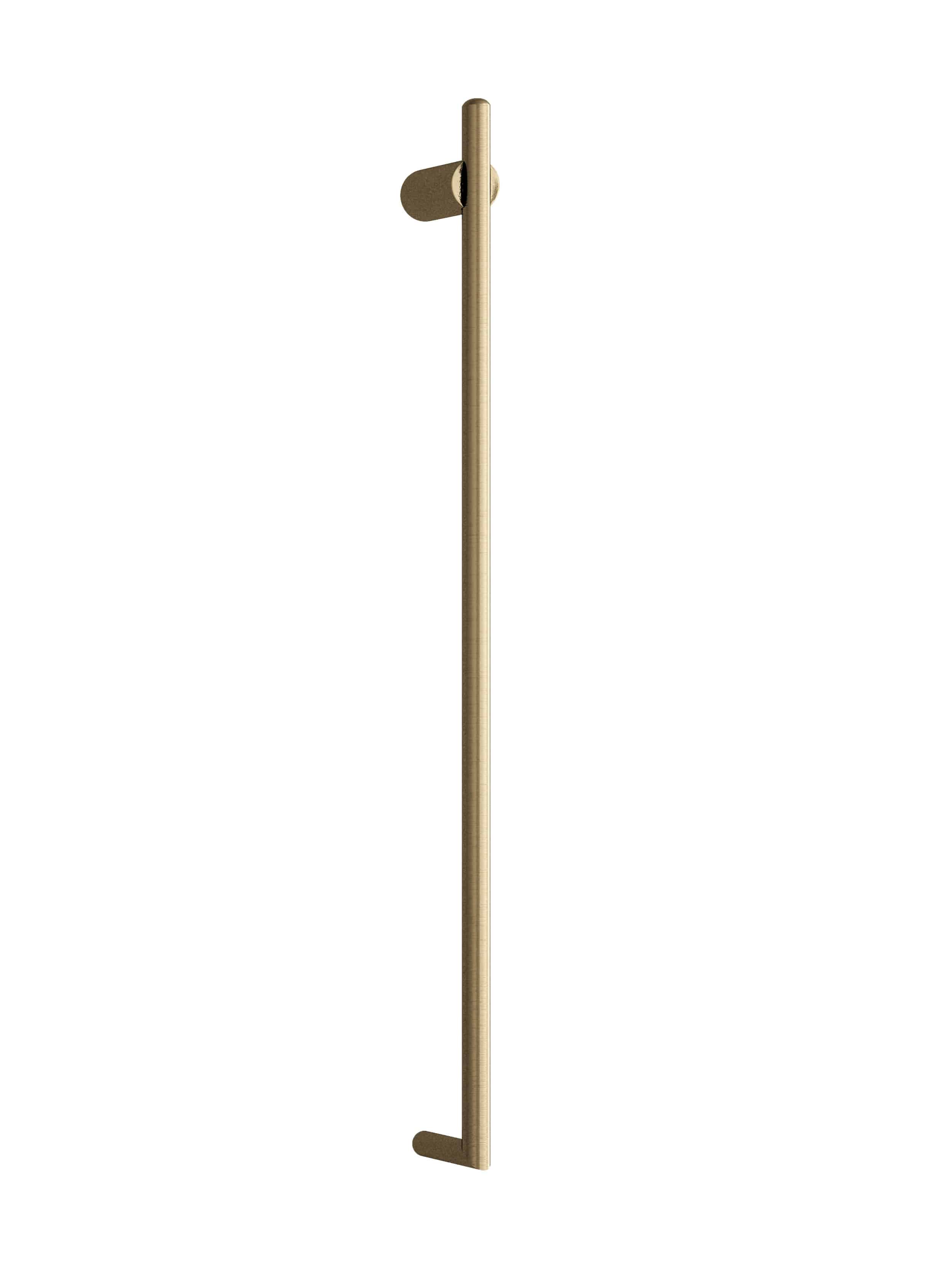 Thermorail Thin/Round 240Volt Vertical Bar 900X45X80Mm 15Watt - Brushed Brass