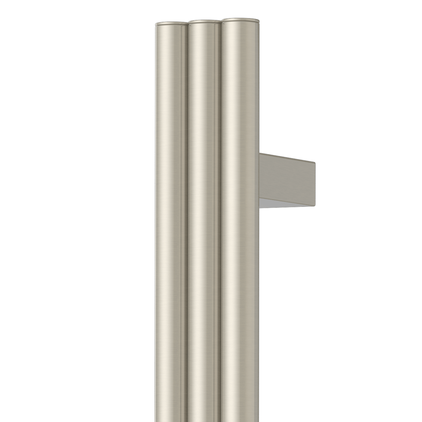 Thermorail Round/Triple Tube 12Volt Vertical Bar 900x75x100mm 27Watts - Brushed Nickel