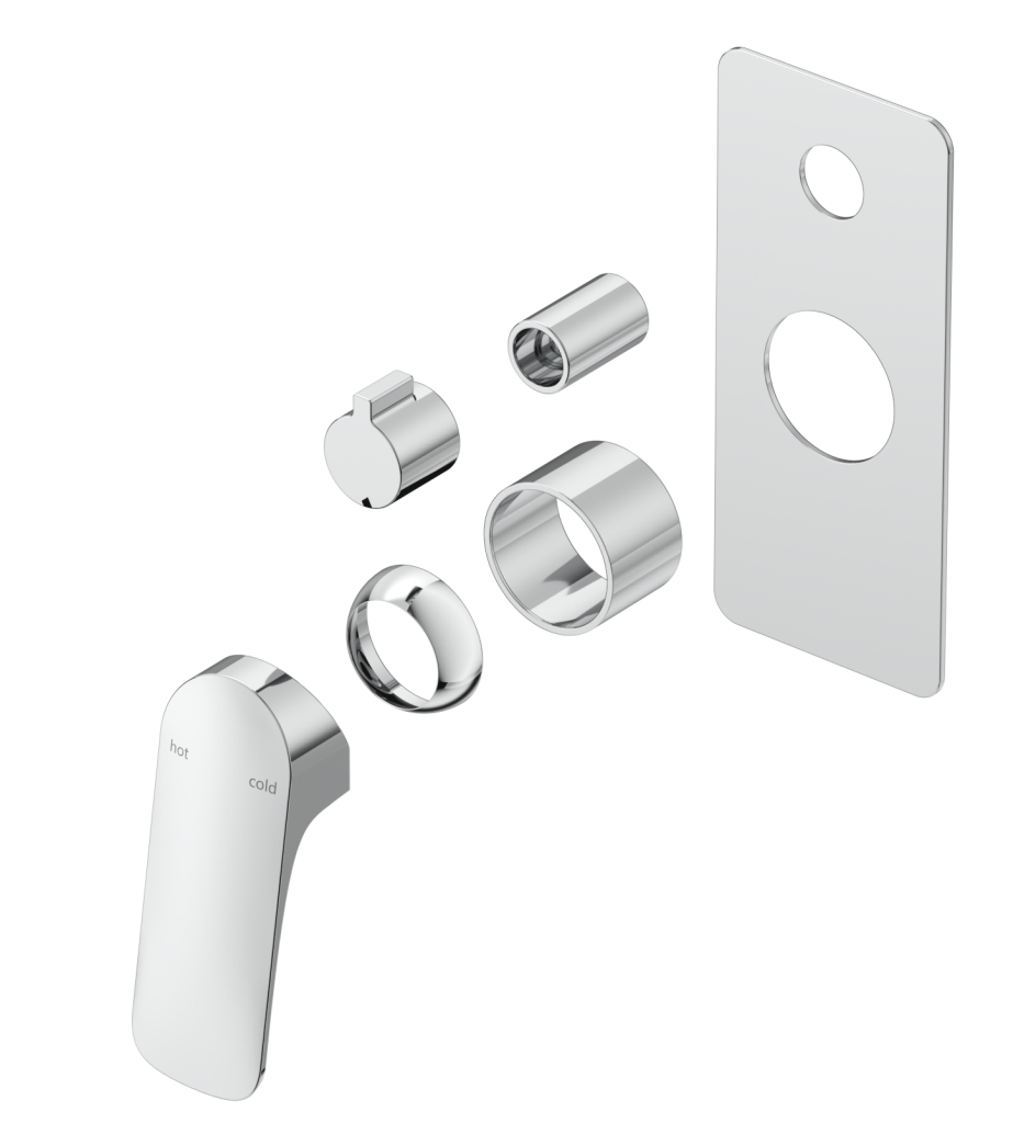Kaza Shower Mixer Diverter - 1P - TRIM KIT ONLY