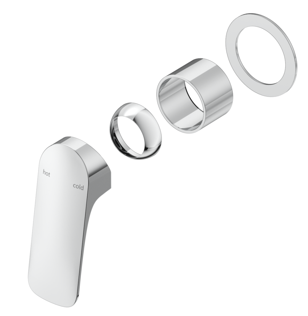 Kaza Shower Mixer - Round Plate - TRIM KIT ONLY