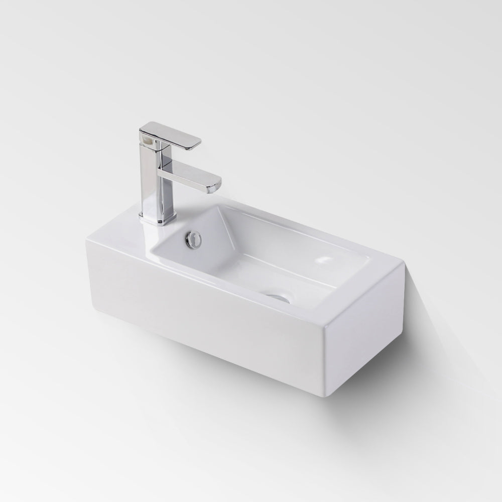 NAUTICA Wall Handwash Basin LH Bowl 1TH 500mm