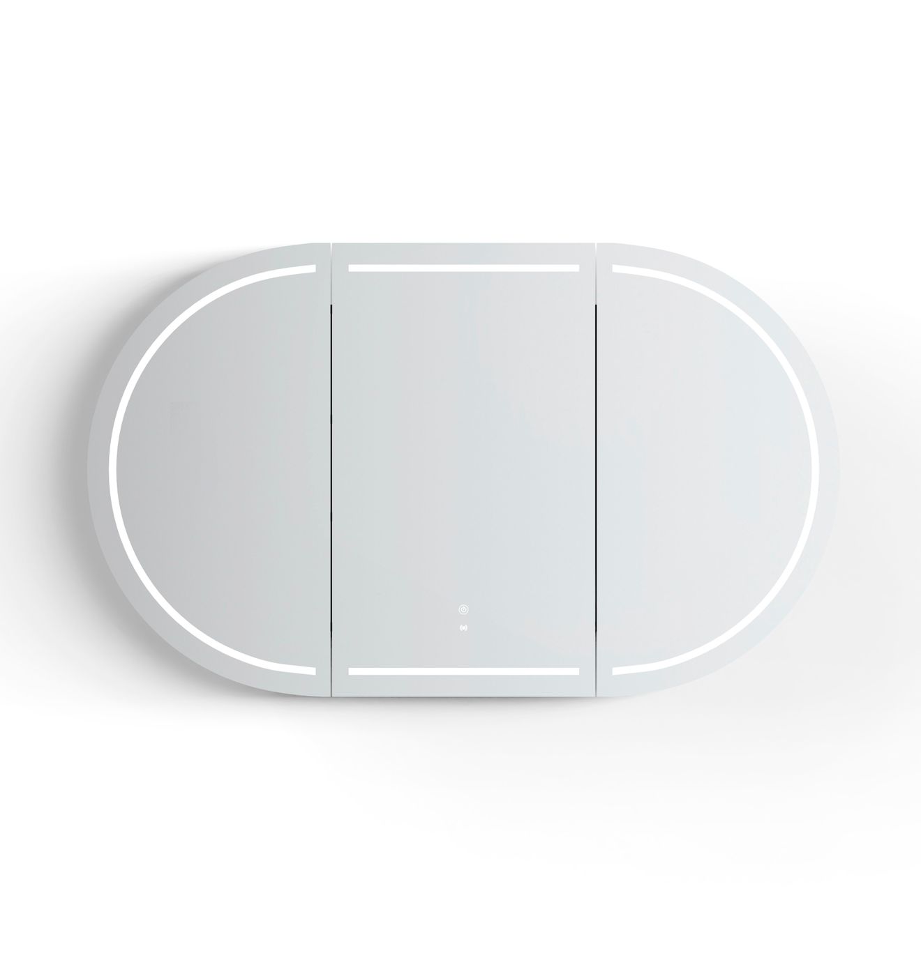 LED BONDI 1500x900 Shaving Cabinet Black Oak