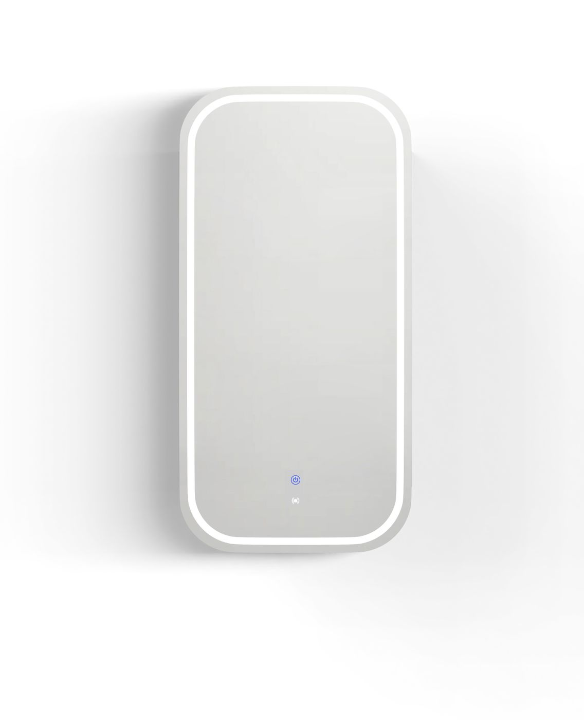 LED Newport Soft Square Shaving Cabinet Natural Oak