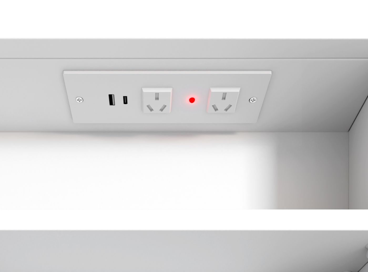 LED BONDI 900x600 Shaving Cabinet Matte White