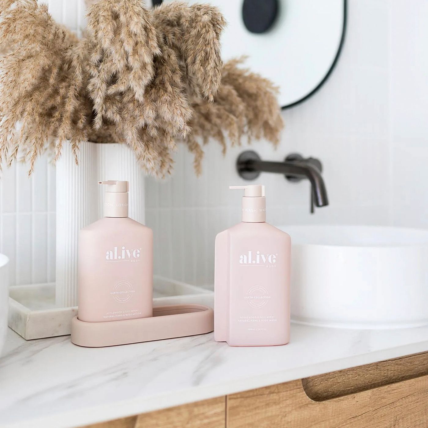 Byron 1200mm Natural Oak Wall Hung Cabinet Only Double Bowl