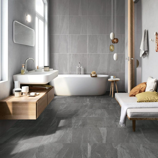 SANDSTONE BLACK MATT 600X600