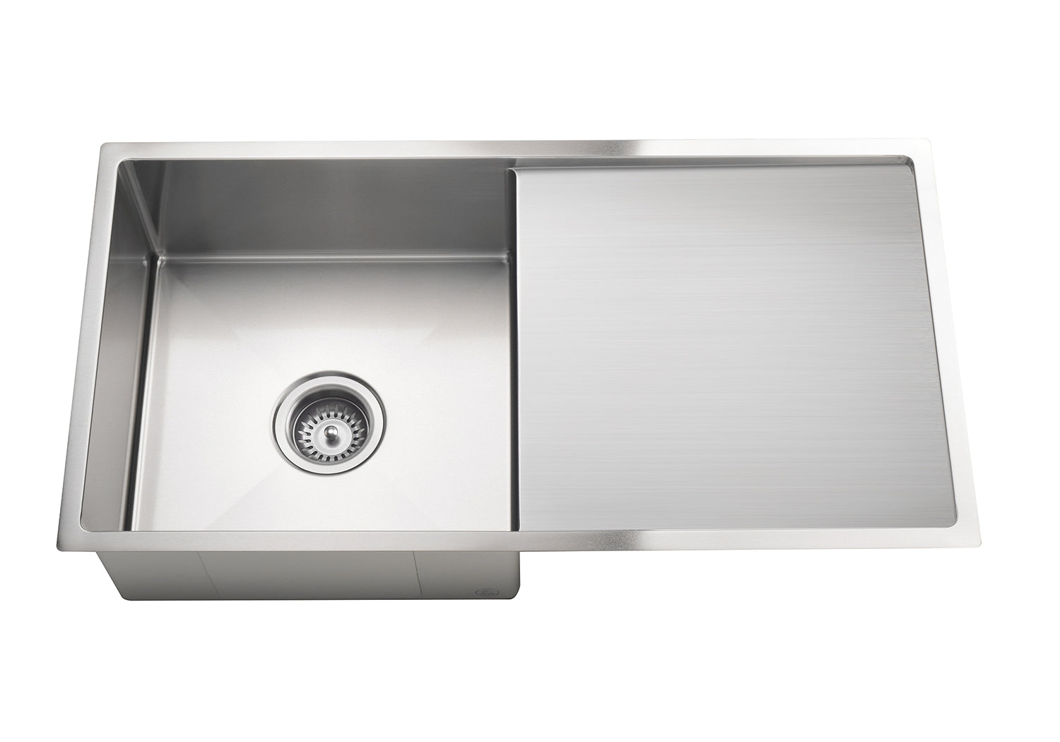Lavello Kitchen Sink - Single Bowl & Drainboard 840 x 440 - PVD Brushed Nickel