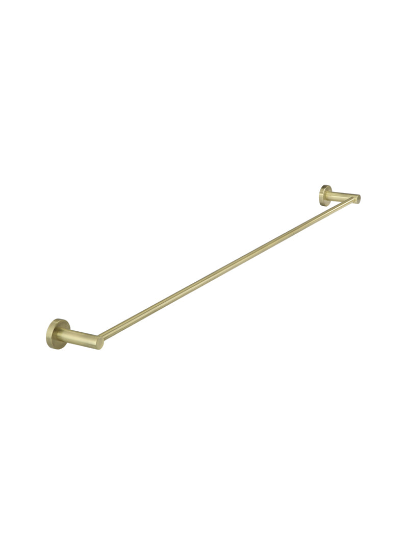 Round Single Towel Rail - PVD Tiger Bronze