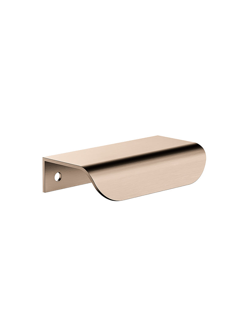 Öppen T-Pull Cabinet Handle Edge-Pull 75mm Cabinet Handle (Brushed) - PVD Champagne