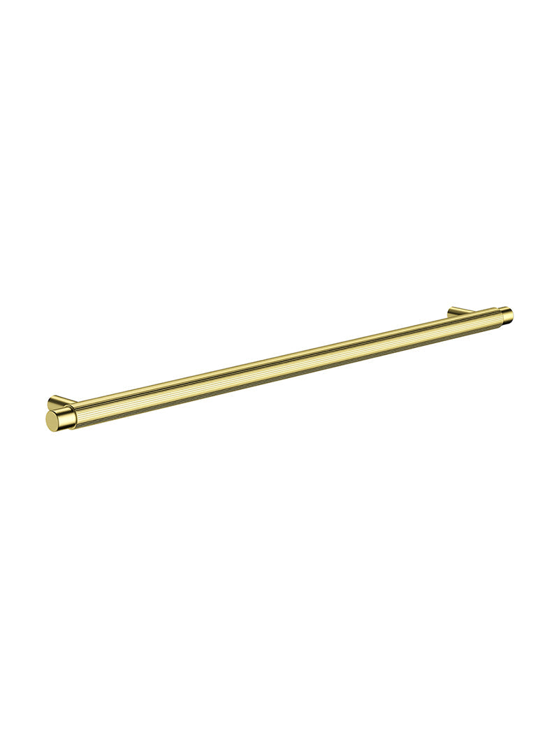 Öppen Round Pull 328mm Cabinet Handle (Linear Knurled) - PVD Tiger Bronze