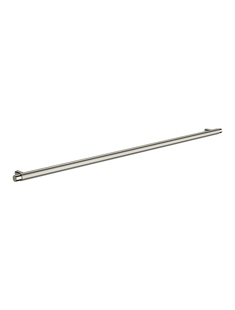 Öppen Round Pull 520mm Cabinet Handle (Linear Knurled) - PVD Brushed Nickel