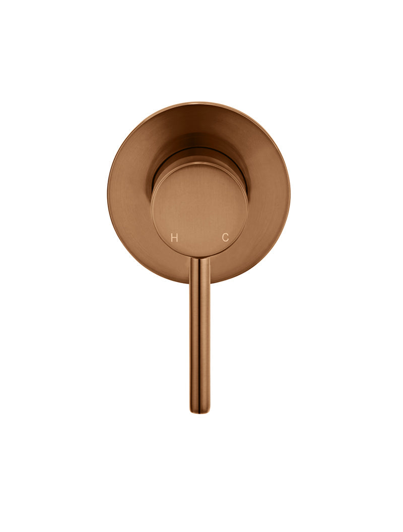 Round Wall Mixer Trim Kit (In-wall Body Not Included) - Lustre Bronze