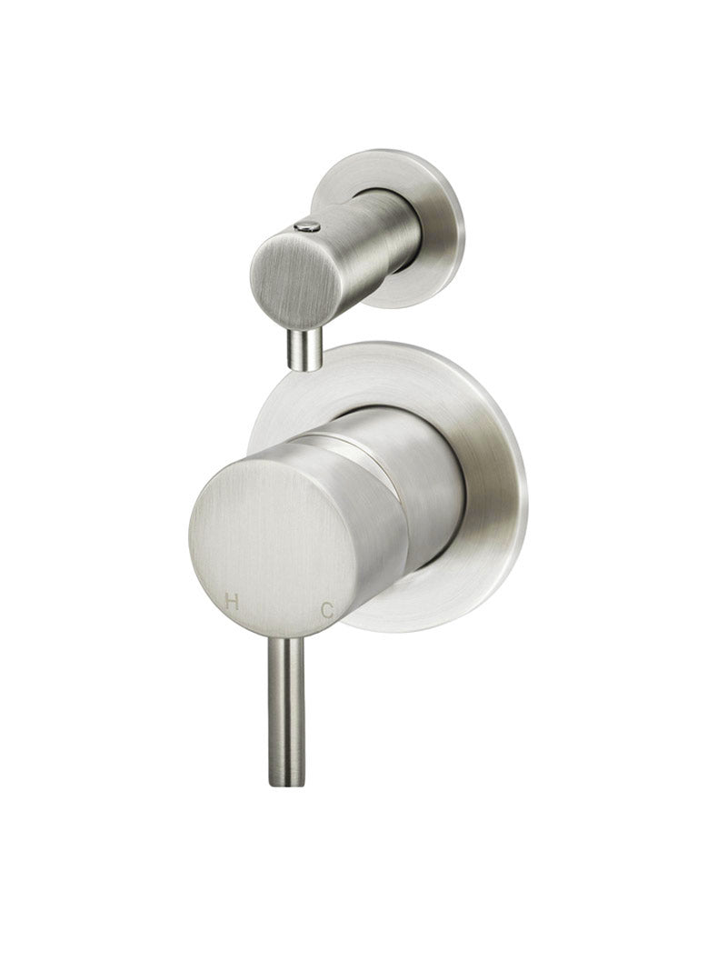 Round Diverter Mixer Trim Kit (In-wall Body Not Included) - PVD Brushed Nickel