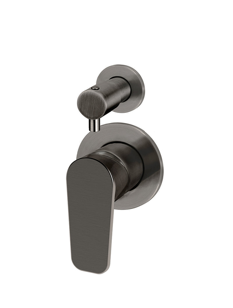 Round Diverter Mixer Paddle Handle Trim Kit (In-wall Body Not Included) - Shadow Gunmetal