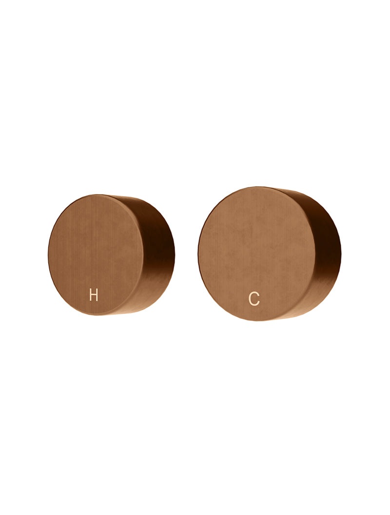 Circular Wall Taps - Lustre Bronze