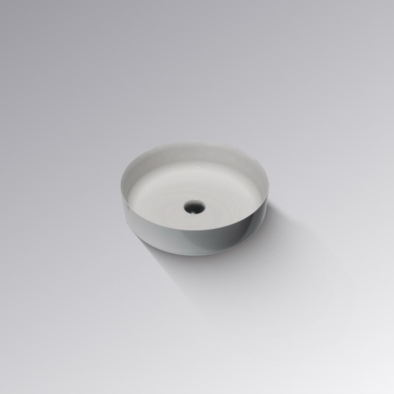 ELEMENT Above Counter Round Solid Surface Basin 450mm