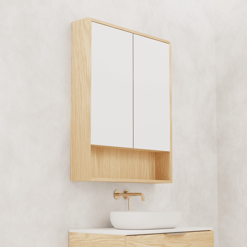 Carini Shaving Cabinet American White Oak - 750