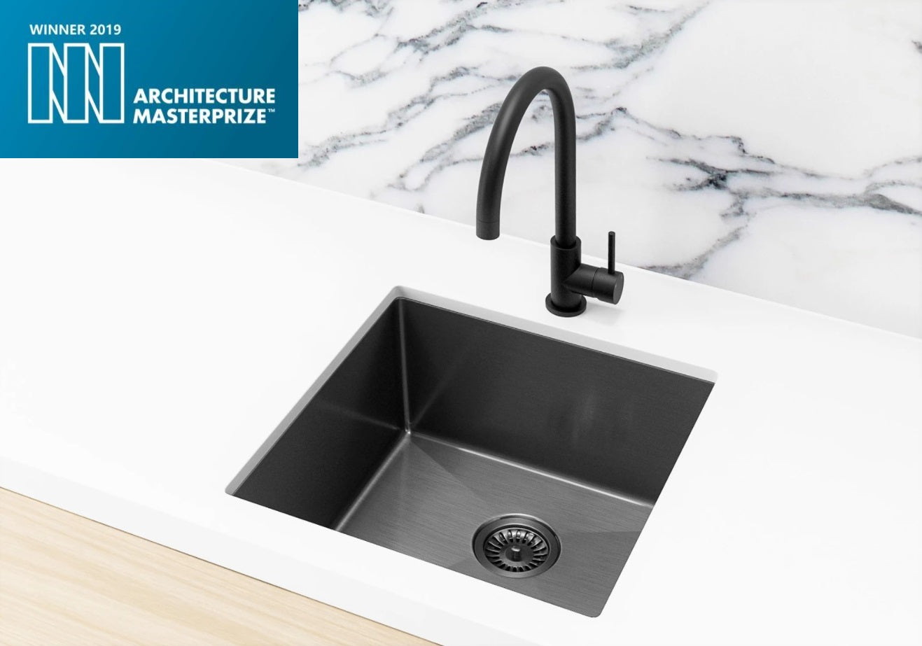 Lavello Kitchen Sink - Single Bowl 450 x 450 - Gunmetal Black