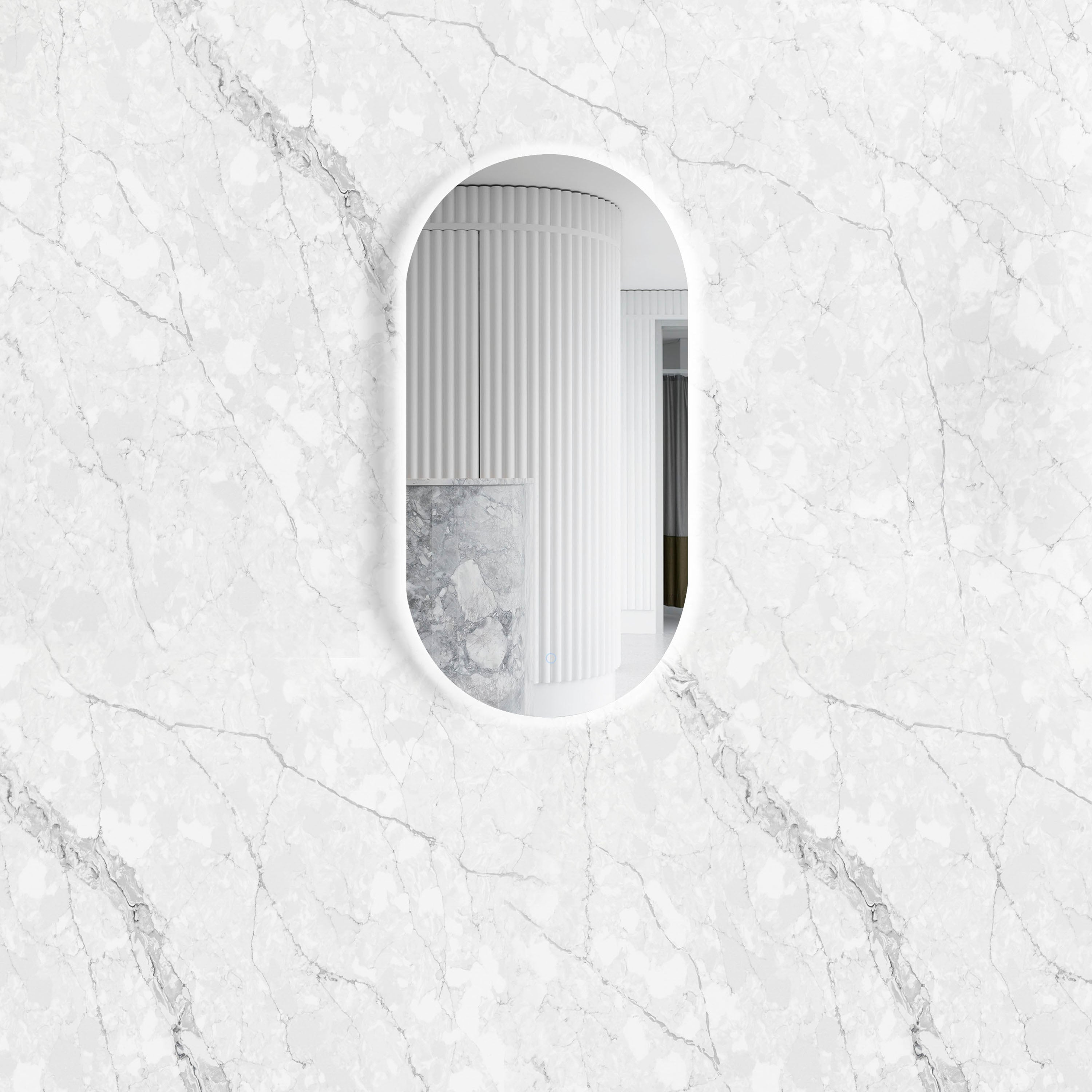 Noosa LED Oval Mirror 900x450mm