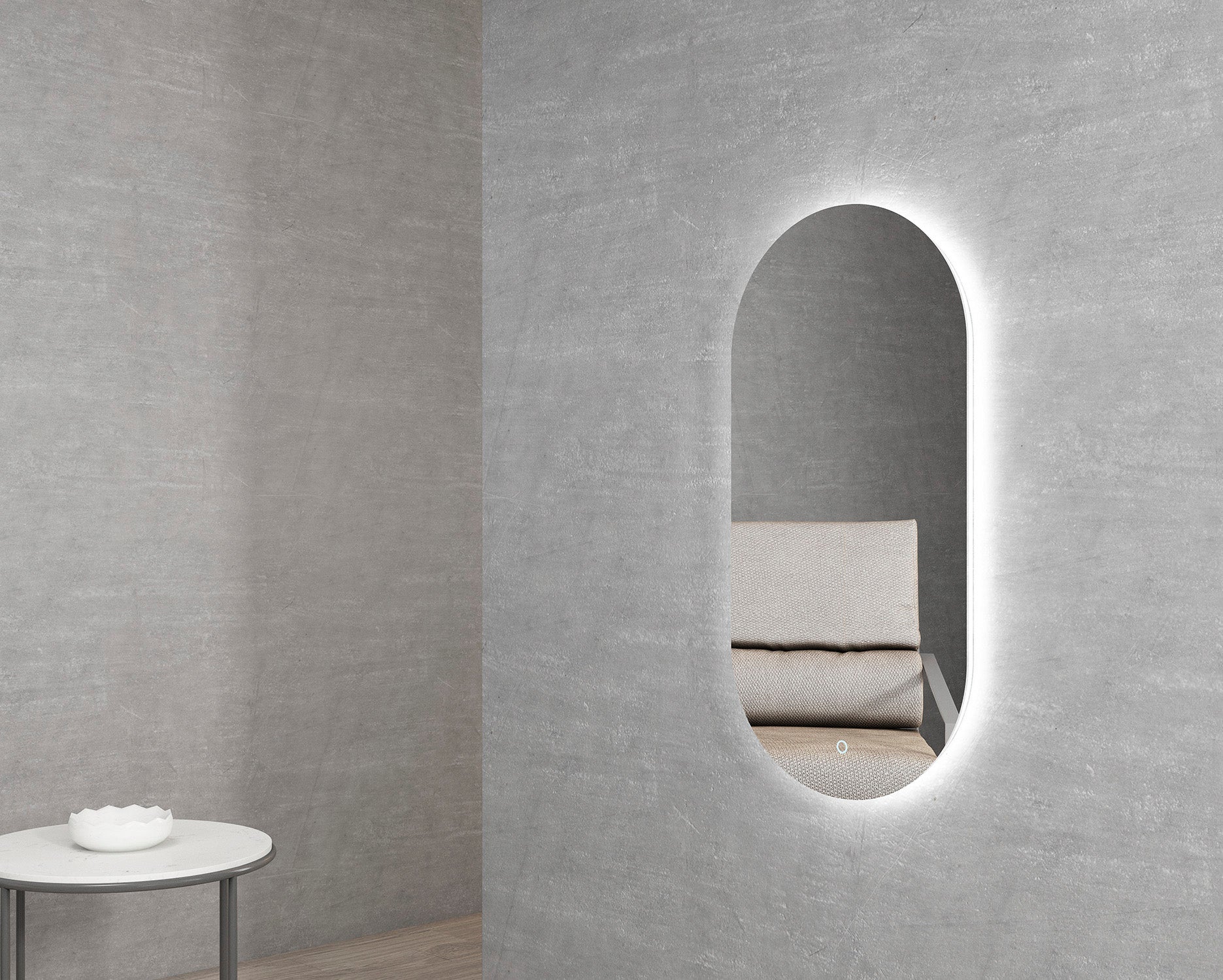 Noosa LED Oval Mirror 900x450mm