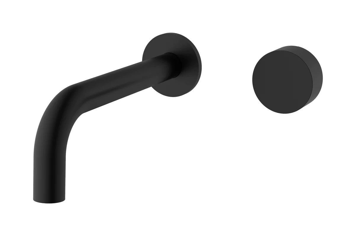 Vivo Wall Basin/Bath Set Matt Black
