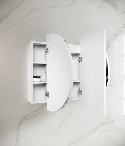 LED BONDI 1500x900 Shaving Cabinet Matte White