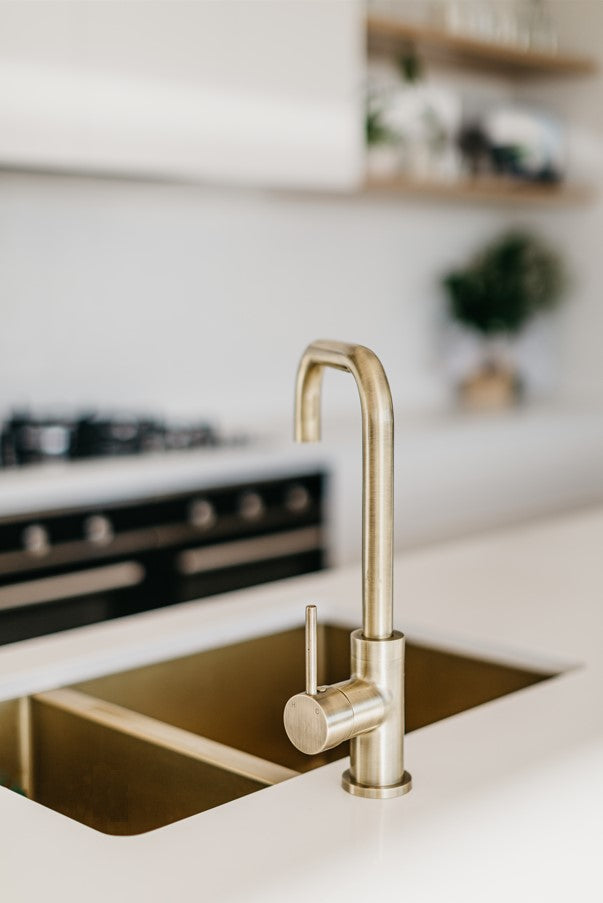 Lavello Round Sink Colour Sample Disc - Brushed Bronze Gold