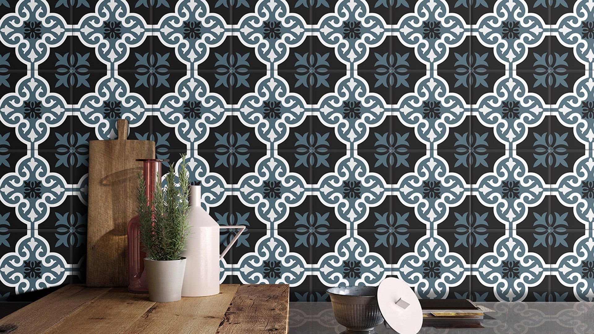 Heirloom Dandelion Patterned Tile